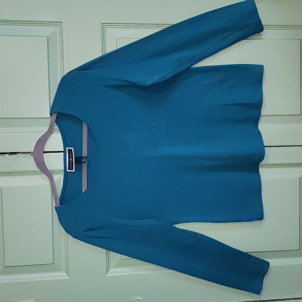 Karen Scott Pullover Turquoise Color (Size M)